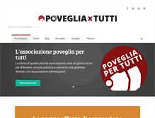 Tablet Screenshot of povegliapertutti.org